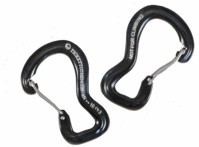 TTTM | Carabiner - Farba: Black 10 kN