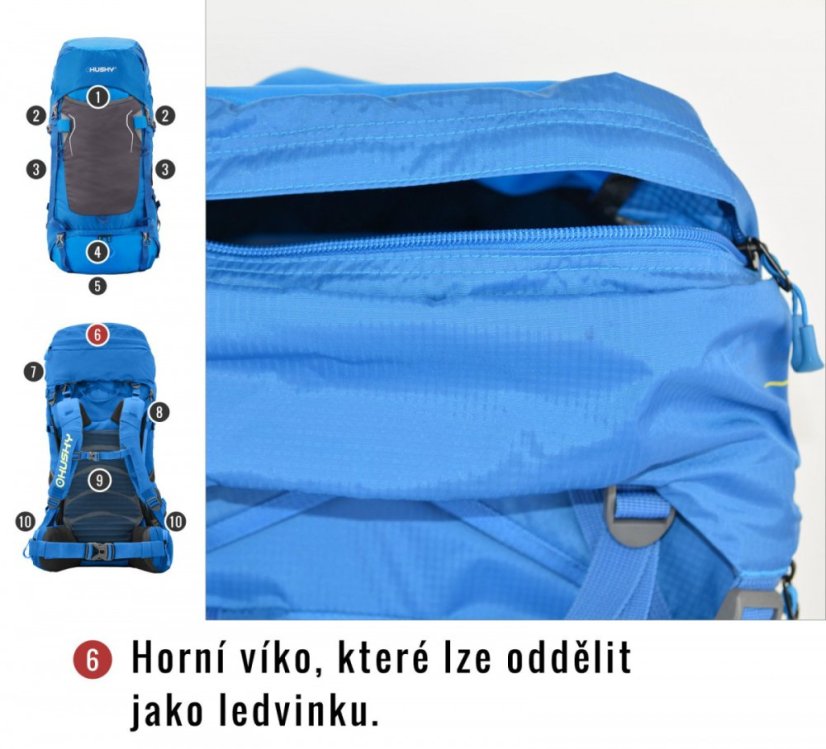 Husky | Rony 50 New - Farba: Vínová, Veľkosť: 50 L