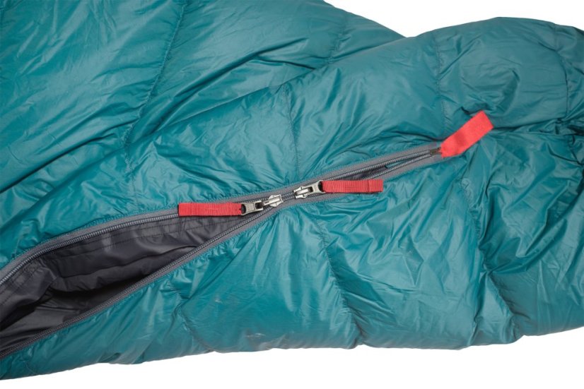 Warmpeace | Solitaire 250 - Strana zipsu: Ľavá, Farba spacáku: Teal Green