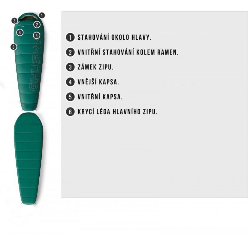 Husky | Musset - Strana zipsu: Pravá, Výška postavy: 195 cm