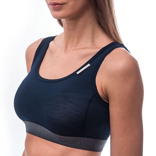 Sensor | Merino Active Bra - Farba: Čierna, Veľkosť: M