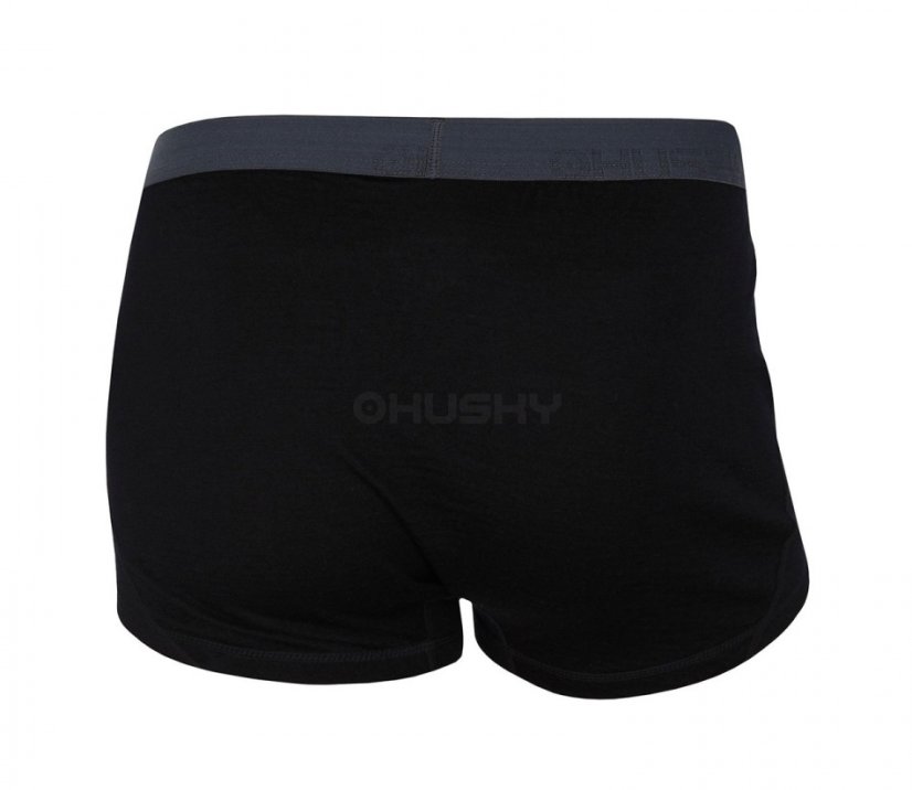 Husky | Merino 100 M Boxerky - Farba: Čierna, Veľkosť: S