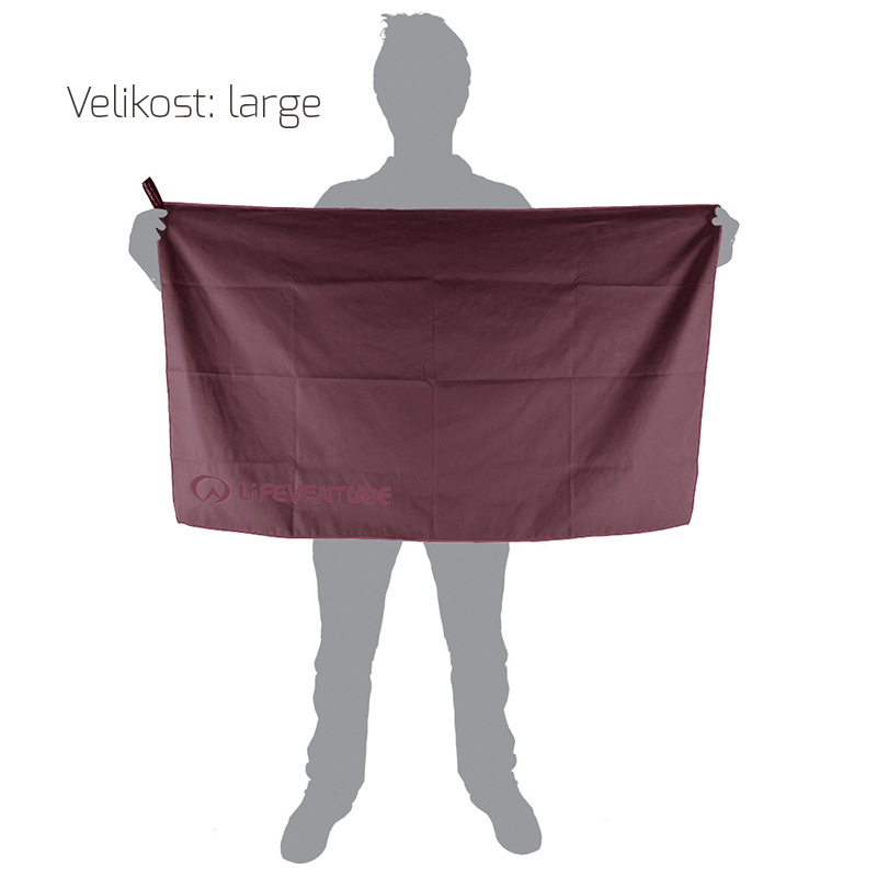 Lifeventure | SoftFibre Trek Towel L - Farba: Grey