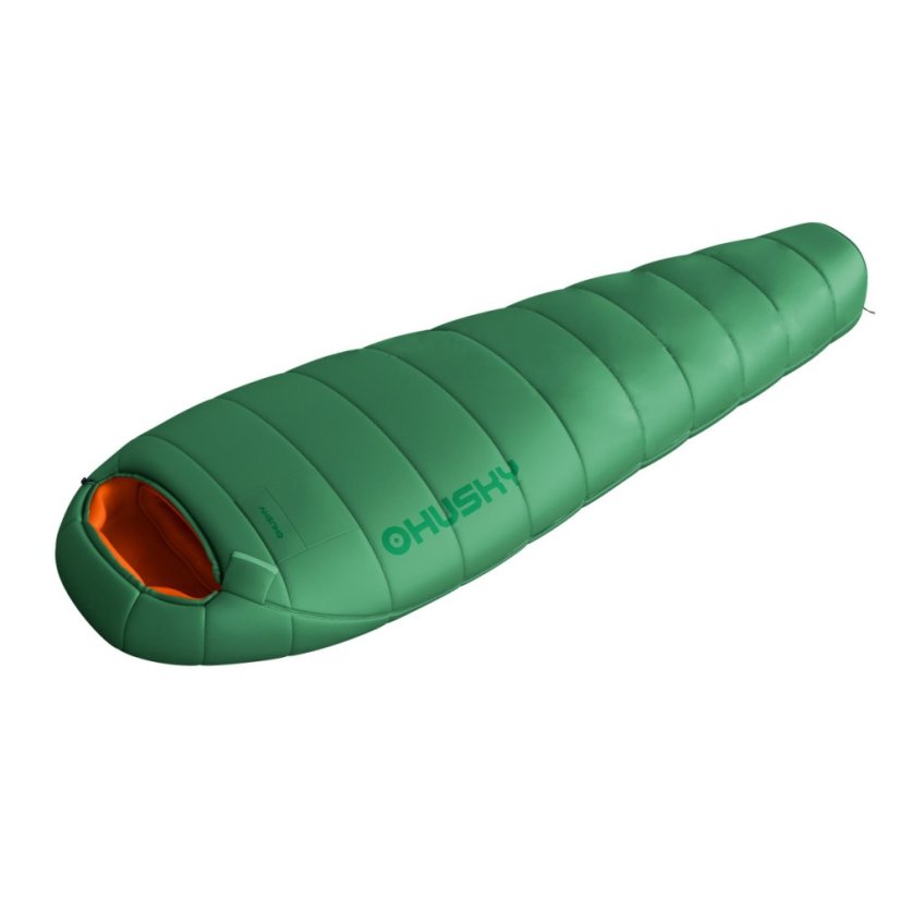 Husky | Montello - Strana zipsu: Pravá, Farba spacáku: Green, Výška postavy: 195 cm