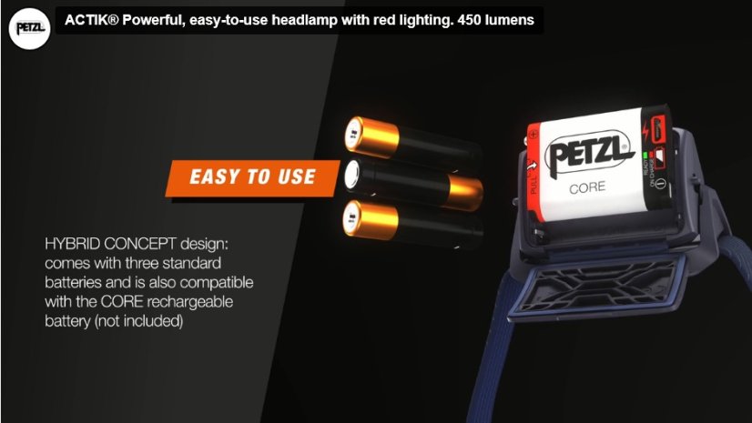 Petzl | Actik Core 2022 - Farba: Gray
