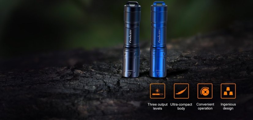 Fenix | E01 V2.0 - Farba: Čierna