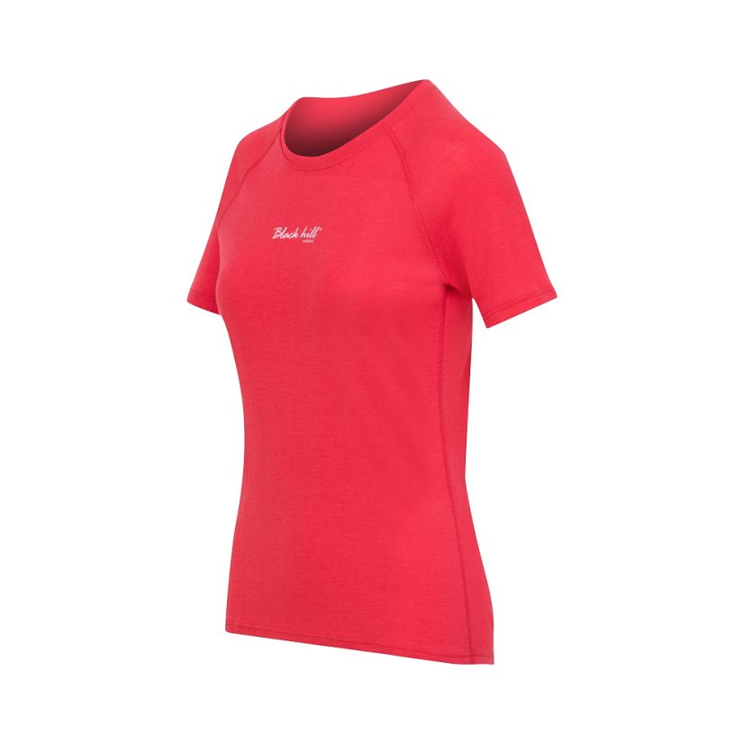 Black Hill | Women Merino T-Shirt KR S180 - Farba: Melónová, Veľkosť: M