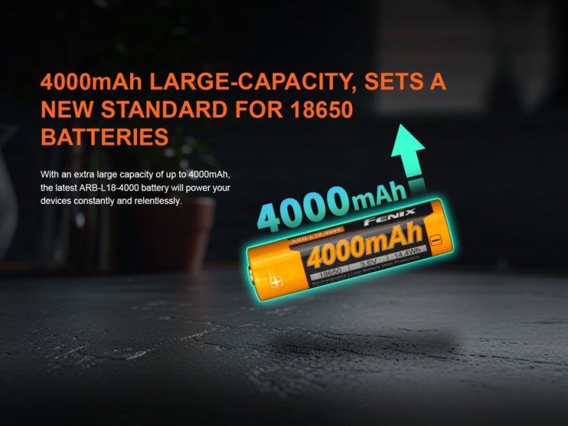 Fenix | Akumulátor 18650 - Kapacita: 3500 mAh