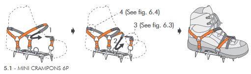Climbing Technology | Mini Crampon 6P - Veľkosť: UNI