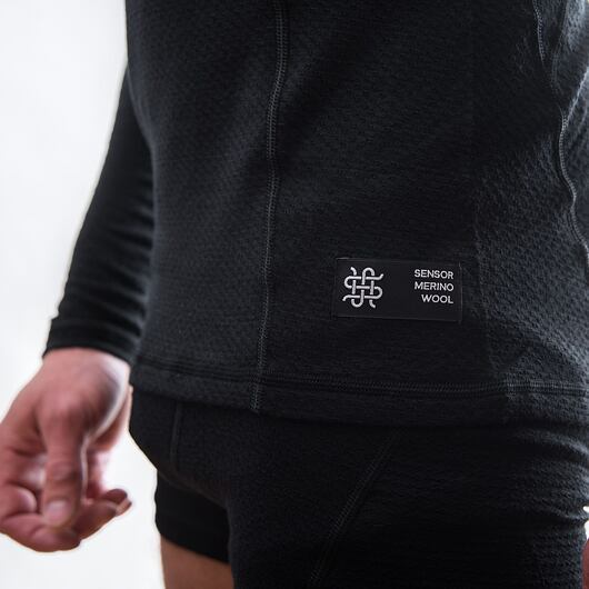 Sensor | Merino DF T-shirt LS - Farba: Čierna, Veľkosť: M